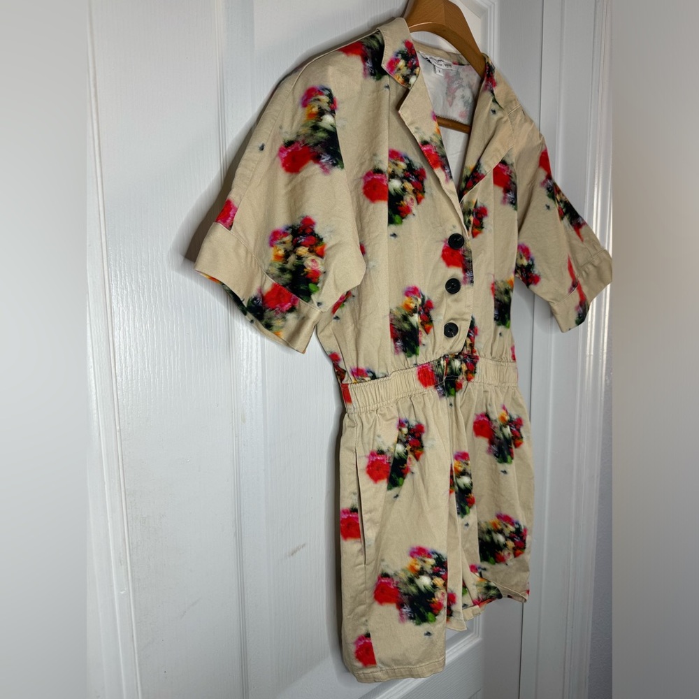 Adam Lippes Floral Print Short Sleeve Romper - EUC - Picture 6 of 7